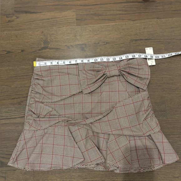 Anthropologie Maeve Manipulated Plaid Mini Skirt, NWT - Picture 10 of 10